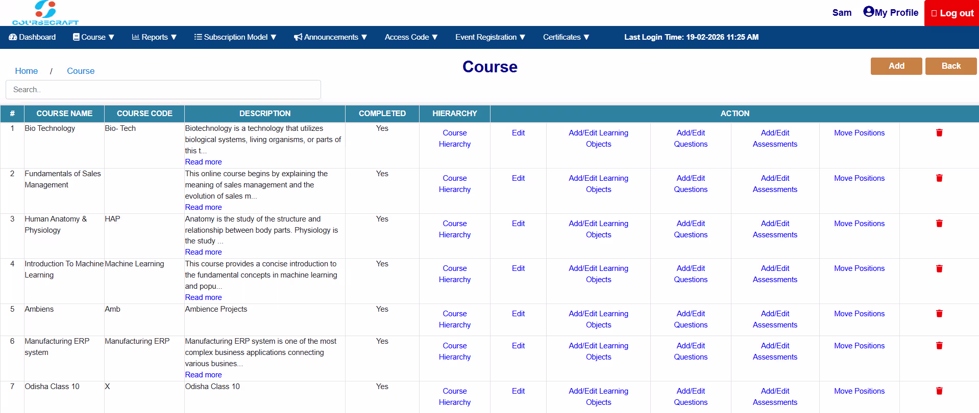 Course