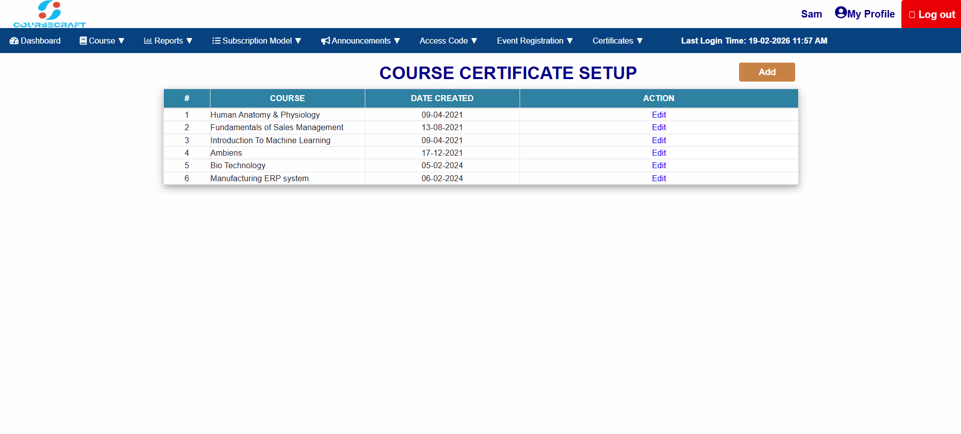 Course Certificate